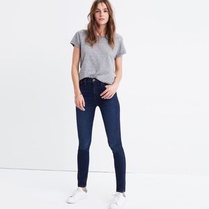 Madewell 10” rise skinny jeans in Hayes wash